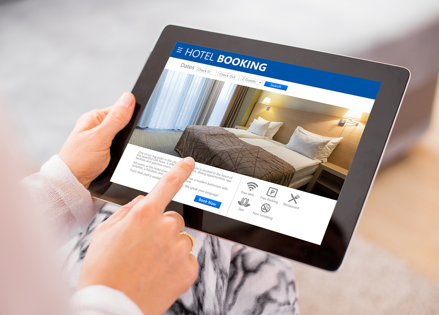 Hospitality concierge touch screen template